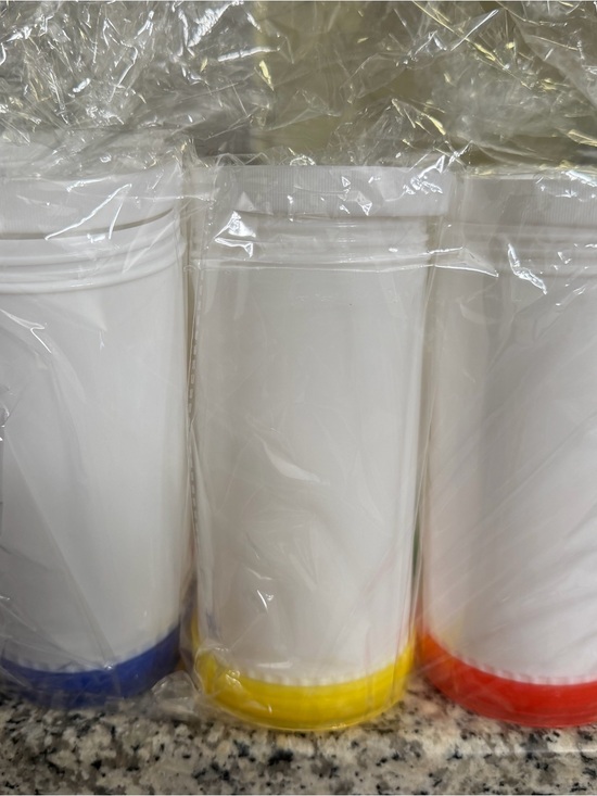 Other - 6 Piece Bar Pour Colorful Juice Pouring Bottle Containers, 34oz 6Plastic Dispens